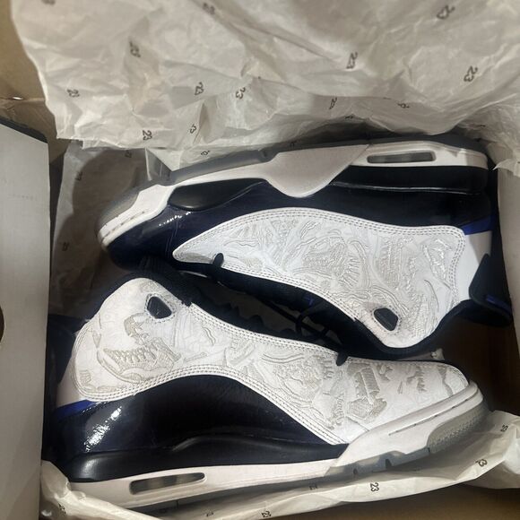 Nike Air Jordan Dub Zero White Concord Black 311046-106 Men's Size 10.5 - Picture 8 of 12